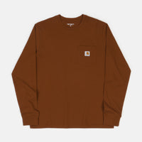 Carhartt Long Sleeve Pocket T-Shirt - Brandy thumbnail