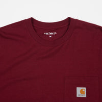Carhartt Long Sleeve Pocket T-Shirt - Cranberry thumbnail