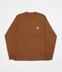 Carhartt Long Sleeve Pocket T-Shirt - Hamilton Brown