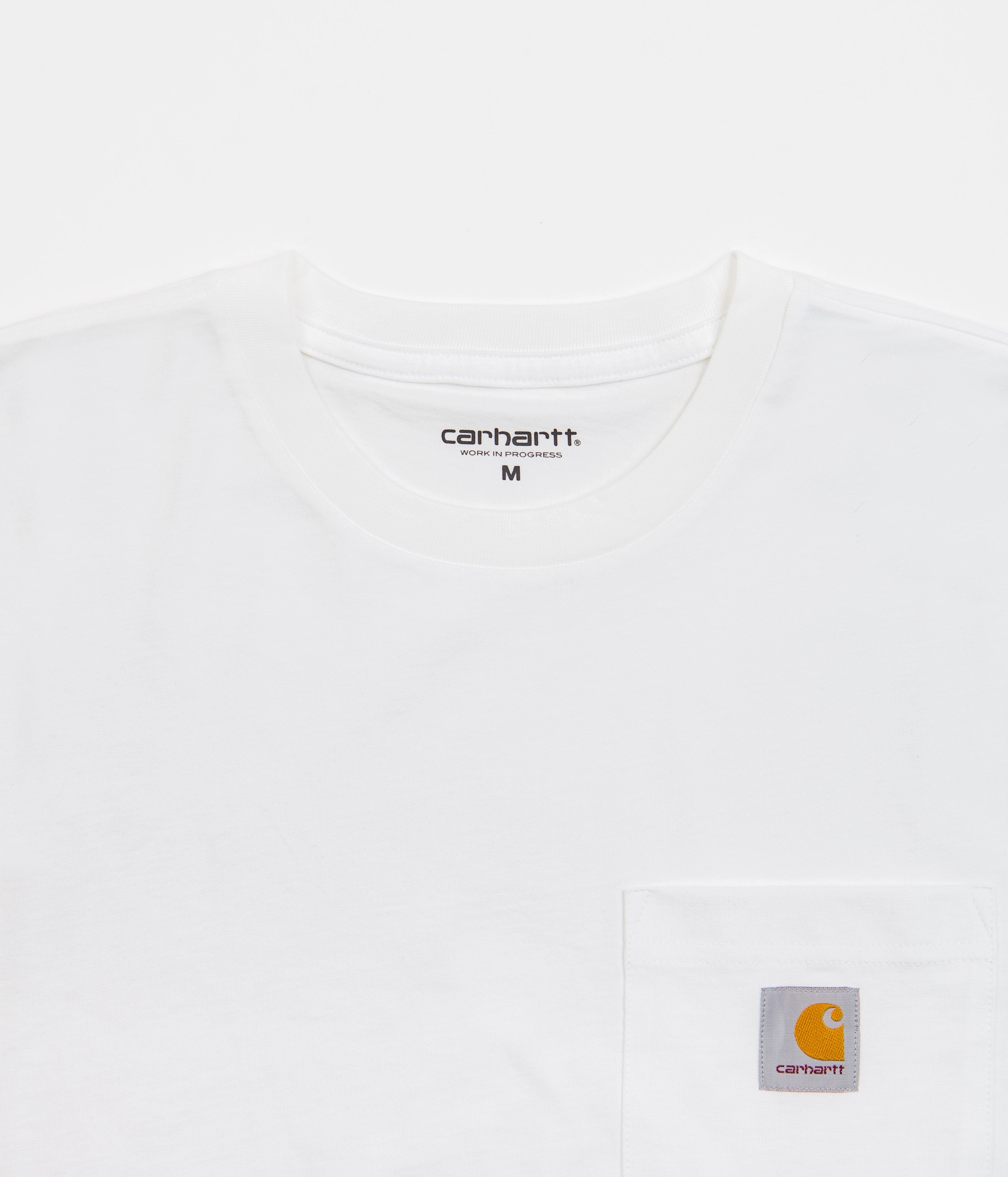 Carhartt Long Sleeve Pocket T-Shirt - White | Flatspot
