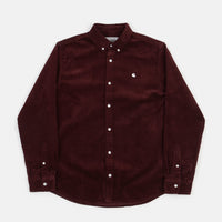 Carhartt Madison Cord Shirt - Bordeaux / Wax thumbnail