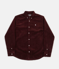 Carhartt Madison Cord Shirt - Bordeaux / Wax