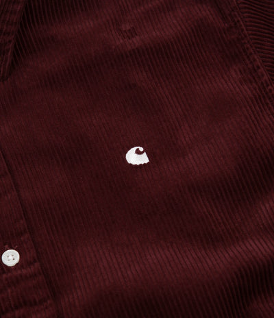 Carhartt Madison Cord Shirt - Bordeaux / Wax