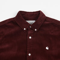 Carhartt Madison Cord Shirt - Bordeaux / Wax thumbnail