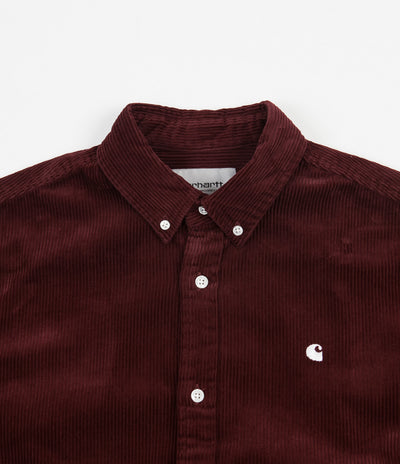 Carhartt Madison Cord Shirt - Bordeaux / Wax