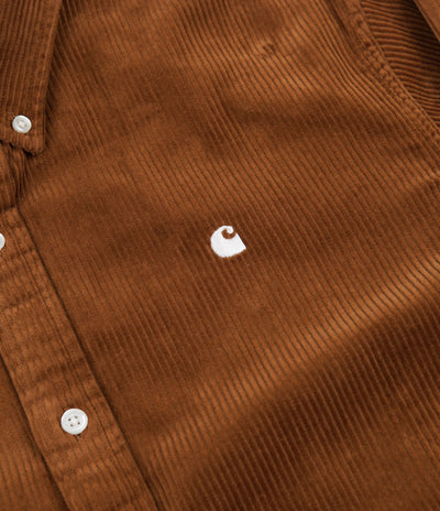 Carhartt Madison Cord Shirt - Brandy / Wax