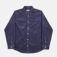 Carhartt Madison Cord Shirt - Cold Viola / Black thumbnail