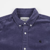 Carhartt Madison Cord Shirt - Cold Viola / Black thumbnail