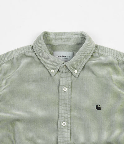 Carhartt Madison Cord Shirt - Frosted Green / Black
