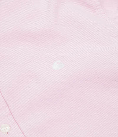 Carhartt Madison Fine Cord Shirt - Pale Quartz / White