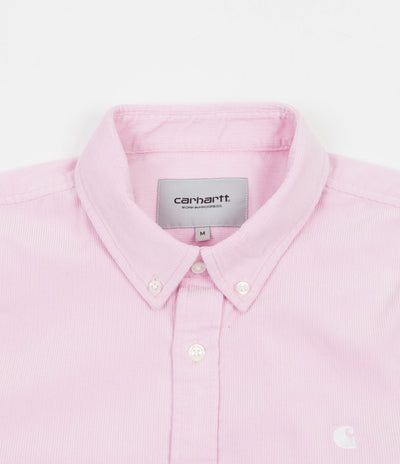 Carhartt Madison Fine Cord Shirt - Pale Quartz / White
