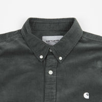 Carhartt Madison Fine Cord Shirt - Hemlock Green / White thumbnail