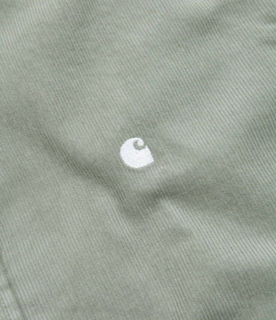 Carhartt Madison Fine Cord Shirt - Yucca / White