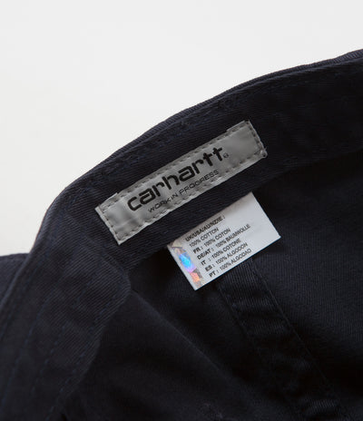 Carhartt Madison Logo Cap - Dark Navy / White