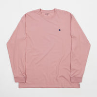 Carhartt Madison Long Sleeve T-Shirt - Soft Rose / Sapphire thumbnail