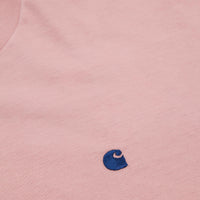 Carhartt Madison Long Sleeve T-Shirt - Soft Rose / Sapphire thumbnail