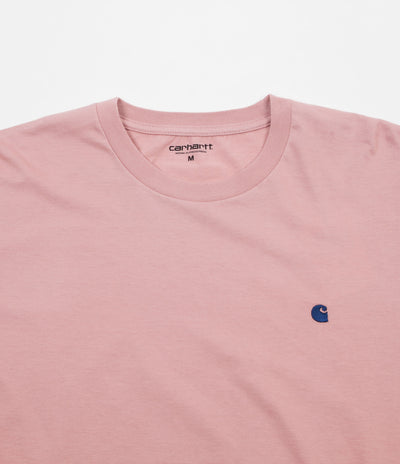 Carhartt Madison Long Sleeve T-Shirt - Soft Rose / Sapphire