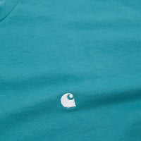 Carhartt Madison Long Sleeve T-Shirt - Soft Teal / White thumbnail