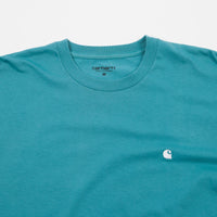 Carhartt Madison Long Sleeve T-Shirt - Soft Teal / White thumbnail