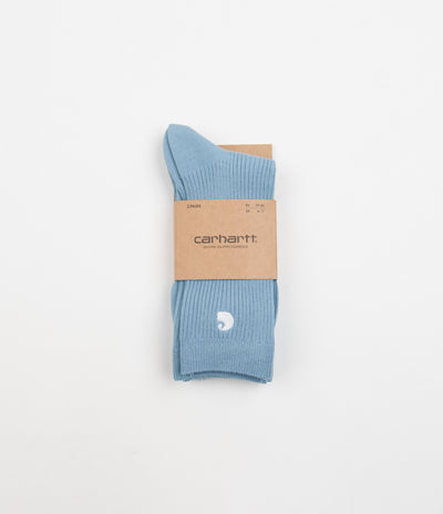 Carhartt Madison Socks (2 Pack) - Piscine / White