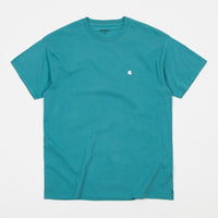 Carhartt Madison T-Shirt - Soft Teal / White thumbnail
