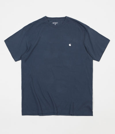 Carhartt Madison T-Shirt - Stone Blue / White
