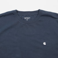 Carhartt Madison T-Shirt - Stone Blue / White thumbnail