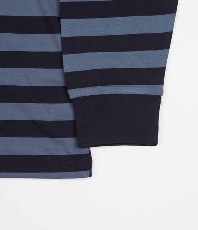 Carhartt Merrick Pocket Long Sleeve T-Shirt - Merrick Stripe / Dark Navy / Storm Blue