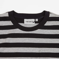 Carhartt Merrick Pocket T-Shirt - Merrick Stripe / Black / Grey Heather thumbnail
