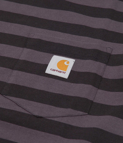 Carhartt Merrick Pocket T-Shirt - Merrick Stripe / Soot / Artichoke