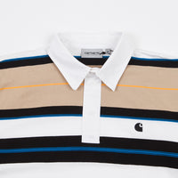 Carhartt Morgan Stripe Long Sleeve Polo Shirt - Hull thumbnail