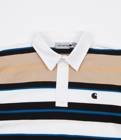 Carhartt Morgan Stripe Long Sleeve Polo Shirt - Hull