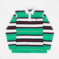 Carhartt Morgan Stripe Long Sleeve Polo Shirt - Yoda thumbnail