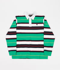 Carhartt Morgan Stripe Long Sleeve Polo Shirt - Yoda