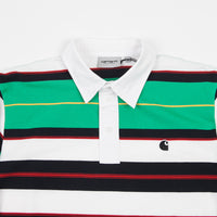 Carhartt Morgan Stripe Long Sleeve Polo Shirt - Yoda thumbnail