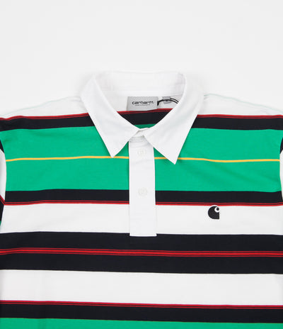 Carhartt Morgan Stripe Long Sleeve Polo Shirt - Yoda