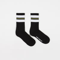 Carhartt Norwood Socks - Black / White / Lime thumbnail