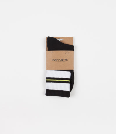 Carhartt Norwood Socks - Black / White / Lime
