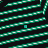 Carhartt Oakland Stripe T-Shirt - Black / Yoda thumbnail