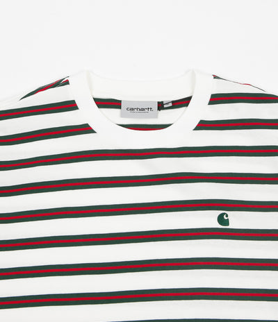 Carhartt Oakland Stripe T-Shirt - Wax / Treehouse