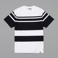 Carhartt Orlando Stripe T-Shirt - White / Dark Navy thumbnail