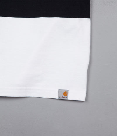 Carhartt Orlando Stripe T-Shirt - White / Dark Navy
