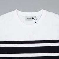 Carhartt Orlando Stripe T-Shirt - White / Dark Navy thumbnail
