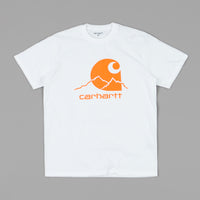 Carhartt Outdoor C T-Shirt - White / Pop Orange thumbnail