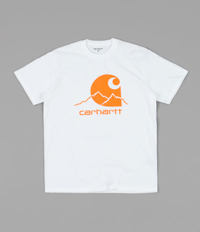 Carhartt Outdoor C T-Shirt - White / Pop Orange
