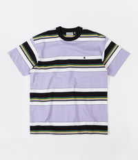Carhartt Ozark Stripe T-Shirt - Soft Lavender