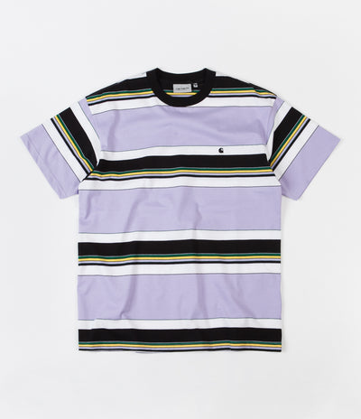 Carhartt Ozark Stripe T-Shirt - Soft Lavender