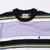 Carhartt Ozark Stripe T-Shirt - Soft Lavender thumbnail