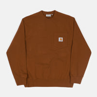 Carhartt Pocket Crewneck Sweatshirt - Brandy thumbnail