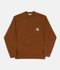 Carhartt Pocket Crewneck Sweatshirt - Brandy